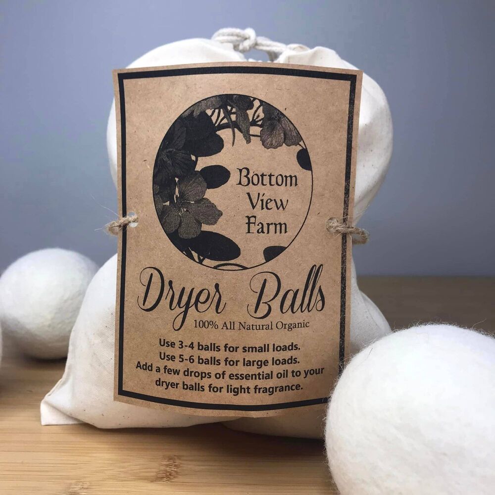 XL 100% Wool Dryer Balls Natural Organic Zero Waste Sustainable Cruelty Free
